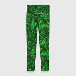 Леггинсы женские Зелёный лёд - текстура, цвет: 3D-принт