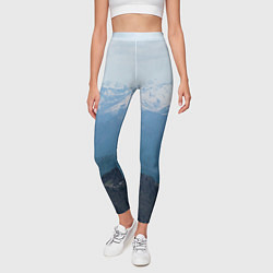 Леггинсы женские Кавказские горы, цвет: 3D-принт — фото 2
