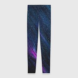 Женские легинсы Звёздное абстрактное фиолетовое небо