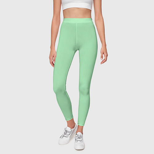 Женские легинсы Мятный радуга / 3D-принт – фото 3