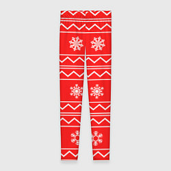 Женские легинсы Winter snowflakes