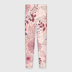 Леггинсы женские Floral pattern, цвет: 3D-принт