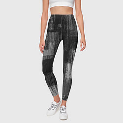Леггинсы женские Чёрные и белые полосы, цвет: 3D-принт — фото 2