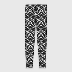 Леггинсы женские Черно-белый модерн узор, цвет: 3D-принт