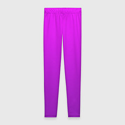Леггинсы женские Ярко-фиолетовый градиент, цвет: 3D-принт