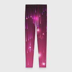 Женские легинсы Светящиеся розовые линии