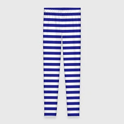 Леггинсы женские Тельняшка синяя ВМФ, цвет: 3D-принт