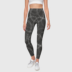 Леггинсы женские Круговые руны, цвет: 3D-принт — фото 2