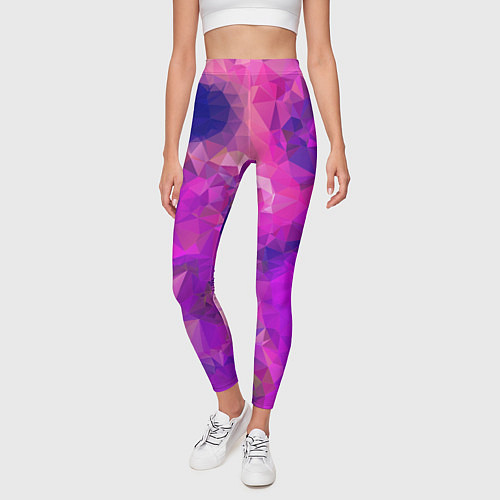 Женские легинсы Пурпурный стиль / 3D-принт – фото 3