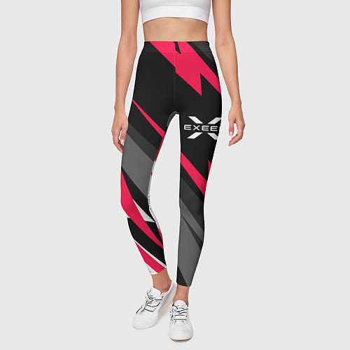 Женские легинсы Exeed fast lines / 3D-принт – фото 3