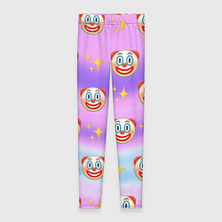 Леггинсы женские Узор с Клоунами, цвет: 3D-принт