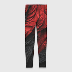Леггинсы женские Red black texture, цвет: 3D-принт