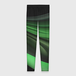Леггинсы женские Темная зеленая текстура, цвет: 3D-принт