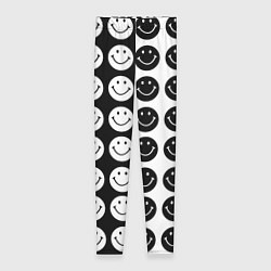 Леггинсы женские Smiley black and white, цвет: 3D-принт