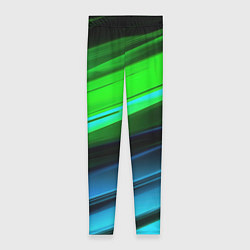 Леггинсы женские Зеленая абстракция, цвет: 3D-принт