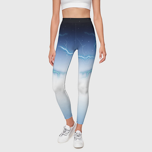 Женские легинсы Молниеносный разряд / 3D-принт – фото 3