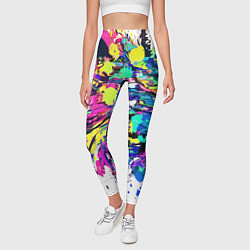 Леггинсы женские Смелые мазки краски, цвет: 3D-принт — фото 2