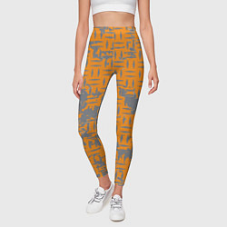 Леггинсы женские Старый металл, цвет: 3D-принт — фото 2