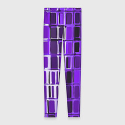Женские легинсы Фиолетовые прямоугольники