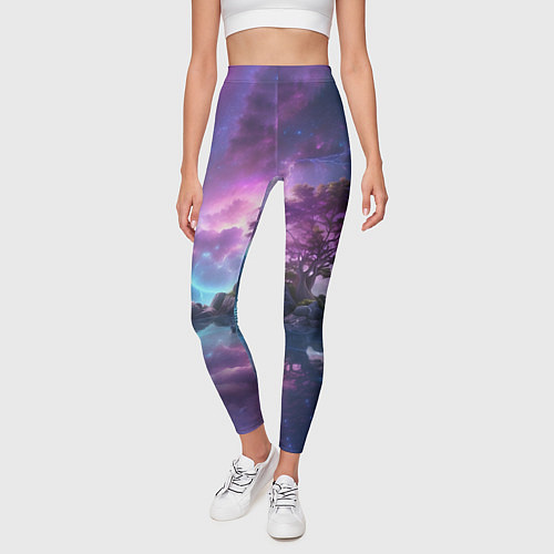 Женские легинсы Волшебный остров / 3D-принт – фото 3