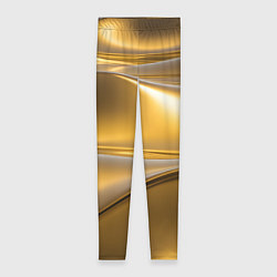 Леггинсы женские Золотые волны металла, цвет: 3D-принт