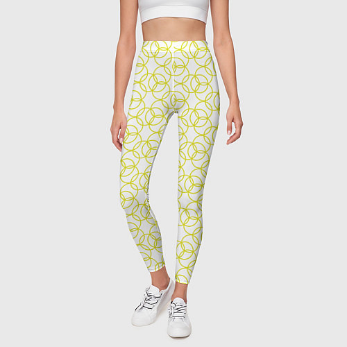 Женские легинсы Круговой узор / 3D-принт – фото 3