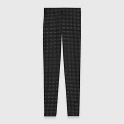 Леггинсы женские Чёрный в мелкую точку, цвет: 3D-принт