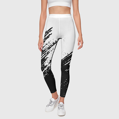 Женские легинсы Просто краски текстура / 3D-принт – фото 3