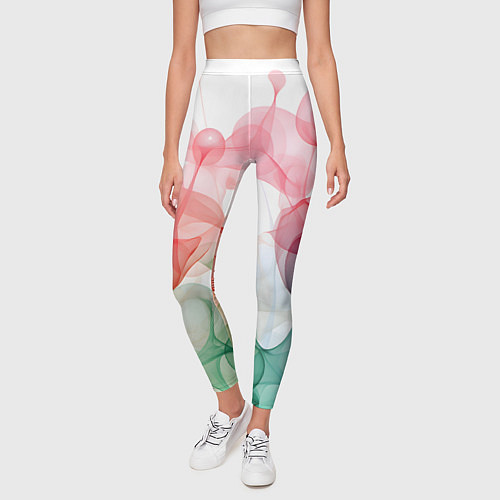 Женские легинсы Цветные пузыри / 3D-принт – фото 3