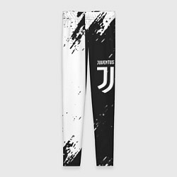 Женские легинсы Juventus краски чёрнобелые