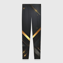 Женские легинсы Gold luxury black abstract