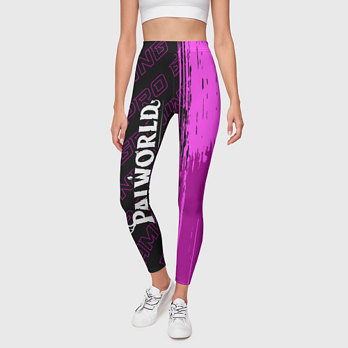 Женские легинсы Palworld pro gaming по-вертикали / 3D-принт – фото 3