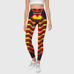 Леггинсы женские Броня сектора, цвет: 3D-принт — фото 2