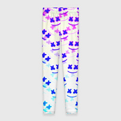 Леггинсы женские Marshmello pattern neon, цвет: 3D-принт