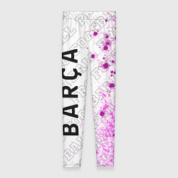 Леггинсы женские Barcelona pro football по-вертикали, цвет: 3D-принт