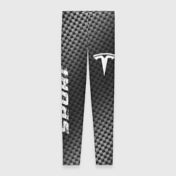 Леггинсы женские Tesla sport carbon, цвет: 3D-принт