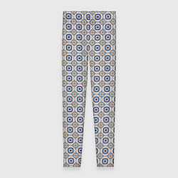 Женские легинсы Сине-белая марокканская мозаика