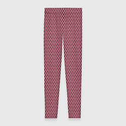 Леггинсы женские Розовый имитация сетки паттерн, цвет: 3D-принт