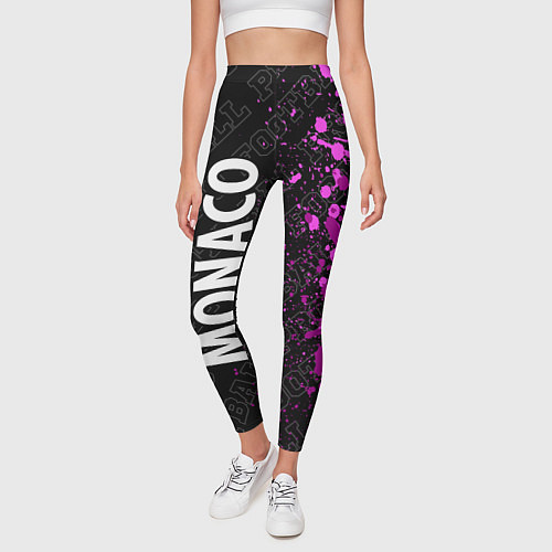Женские легинсы Monaco pro football по-вертикали / 3D-принт – фото 3