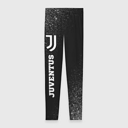 Леггинсы женские Juventus sport на темном фоне по-вертикали, цвет: 3D-принт