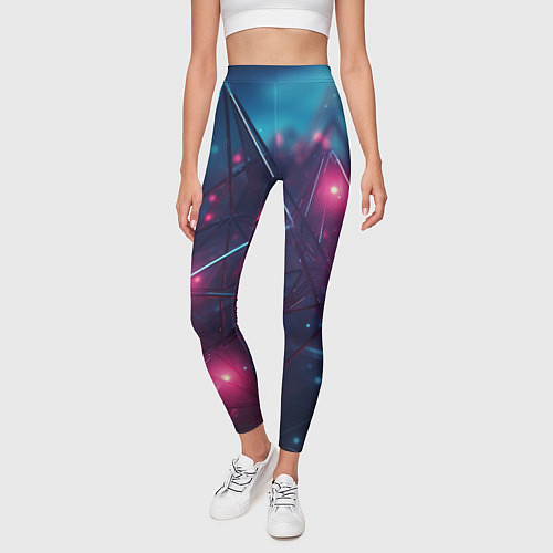 Женские легинсы Конструкция с ярким свечением / 3D-принт – фото 3