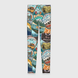 Женские легинсы Adventure stickers
