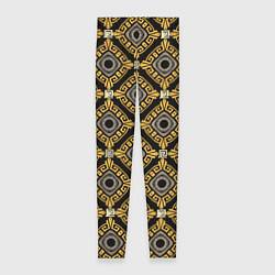 Женские легинсы Греческий орнамент меандр
