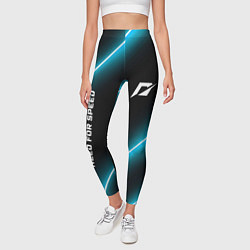 Леггинсы женские Need for Speed неоновые лампы, цвет: 3D-принт — фото 2