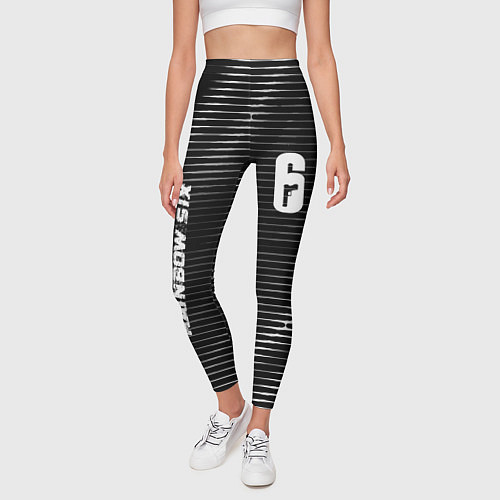 Женские легинсы Rainbow Six metal cybersport lines / 3D-принт – фото 3