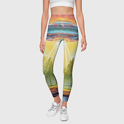 Леггинсы женские UFO In The Forest, цвет: 3D-принт — фото 2