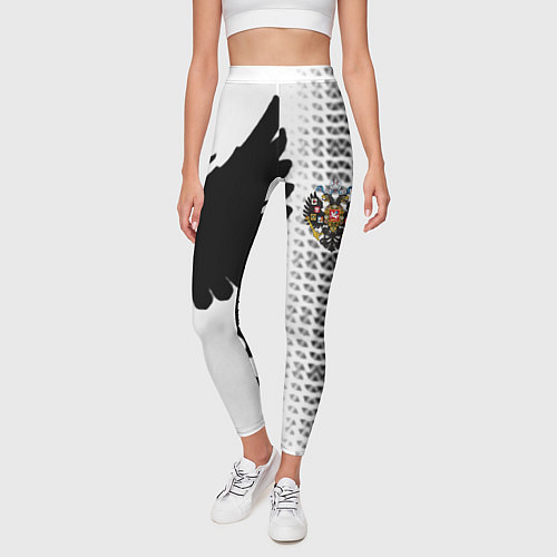 Женские легинсы Россия имперский герб / 3D-принт – фото 3