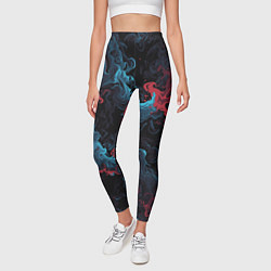 Леггинсы женские Цветные клубы дыма, цвет: 3D-принт — фото 2