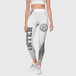 Леггинсы женские Inter - white gradient вертикально, цвет: 3D-принт — фото 2