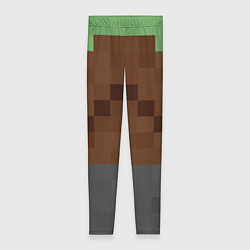 Леггинсы женские Алекса Minecraft низ, цвет: 3D-принт
